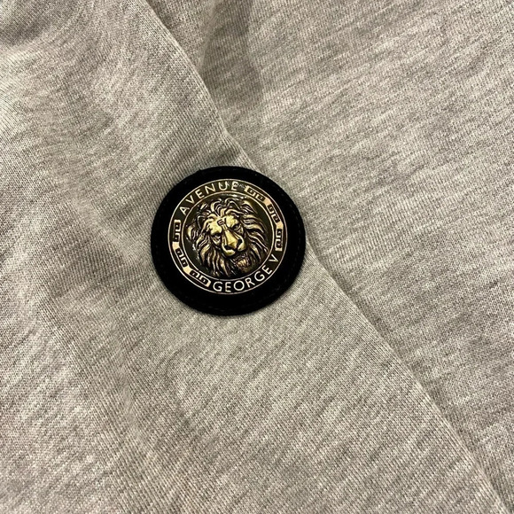 AVENUE George V Paris Sweatshirt Grey with Rhinestones Men’s M - Picture 4 of 9